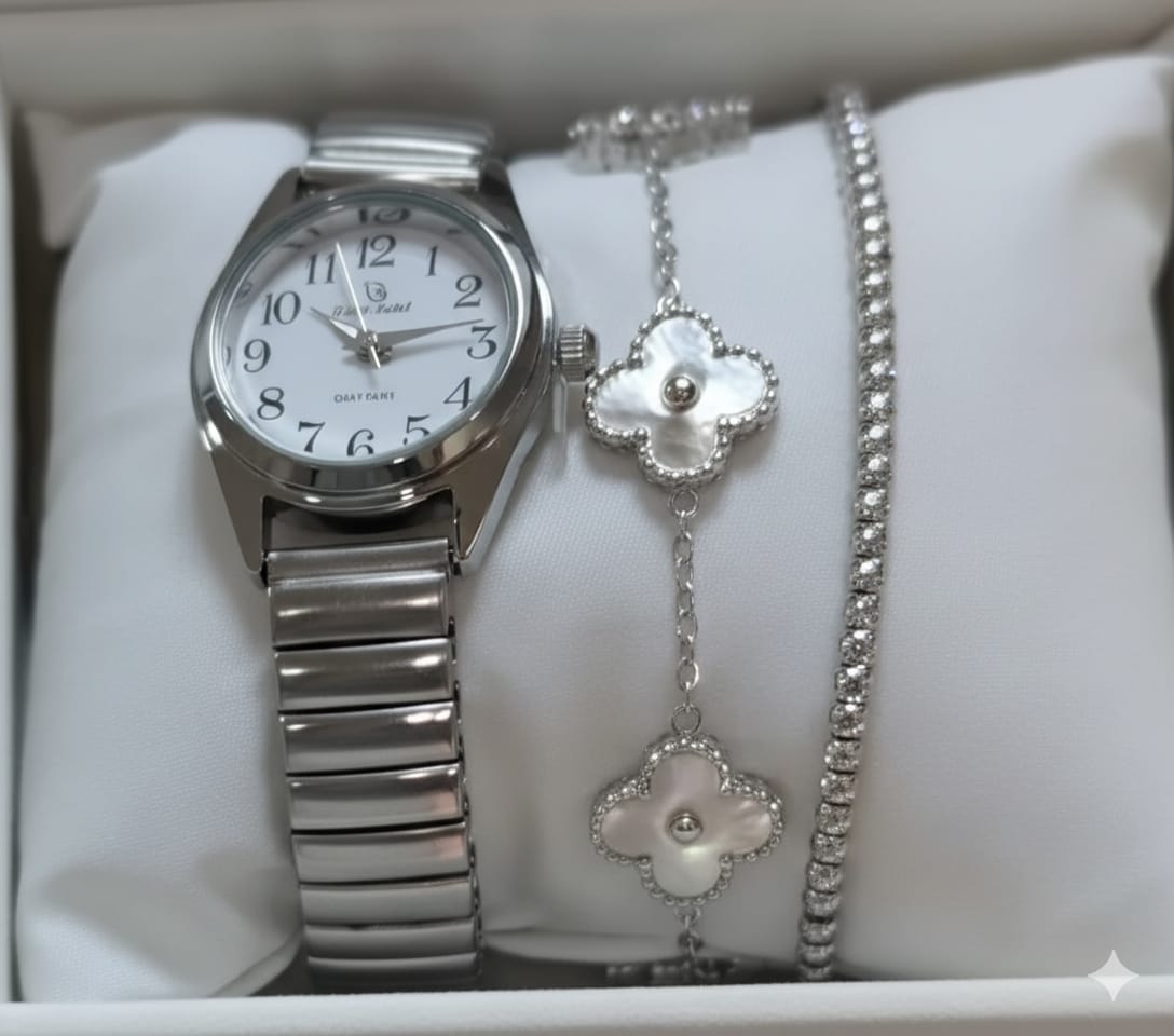 Ensemble chic en acier inoxydable