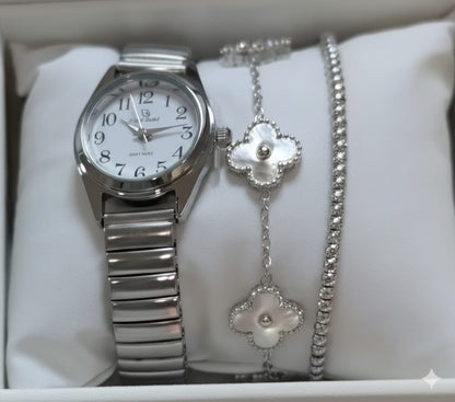 Ensemble chic en acier inoxydable