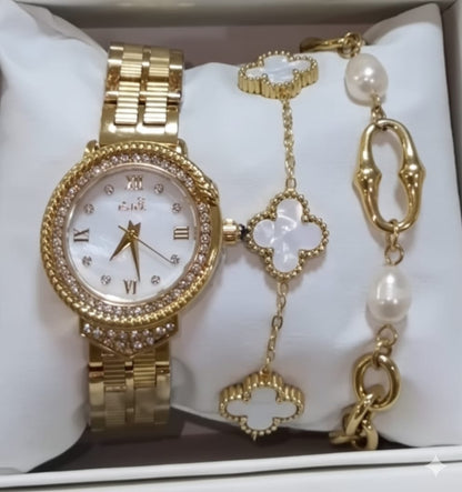 Ensemble chic en acier inoxydable